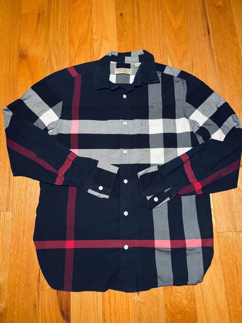 Burberry Runway Checker Print Long Sleeve Shirt 🔥
